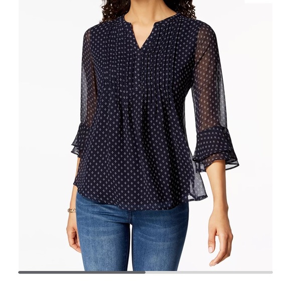 Charter Club / Floral Top / Size Petite Medium / EUC - Picture 6 of 11